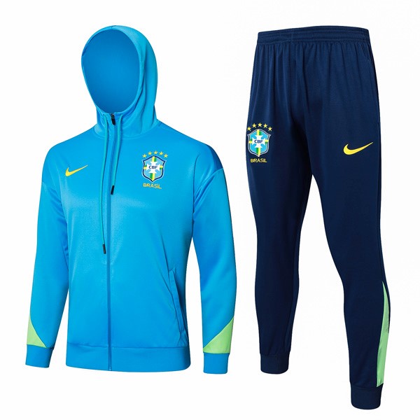 Chandal Con Capucha Brasil 2024-25 Azul 3